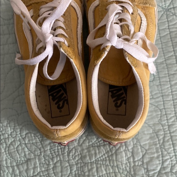 Butter Yellow Vans with Suede and Cotton Upper - Picture 6 of 7